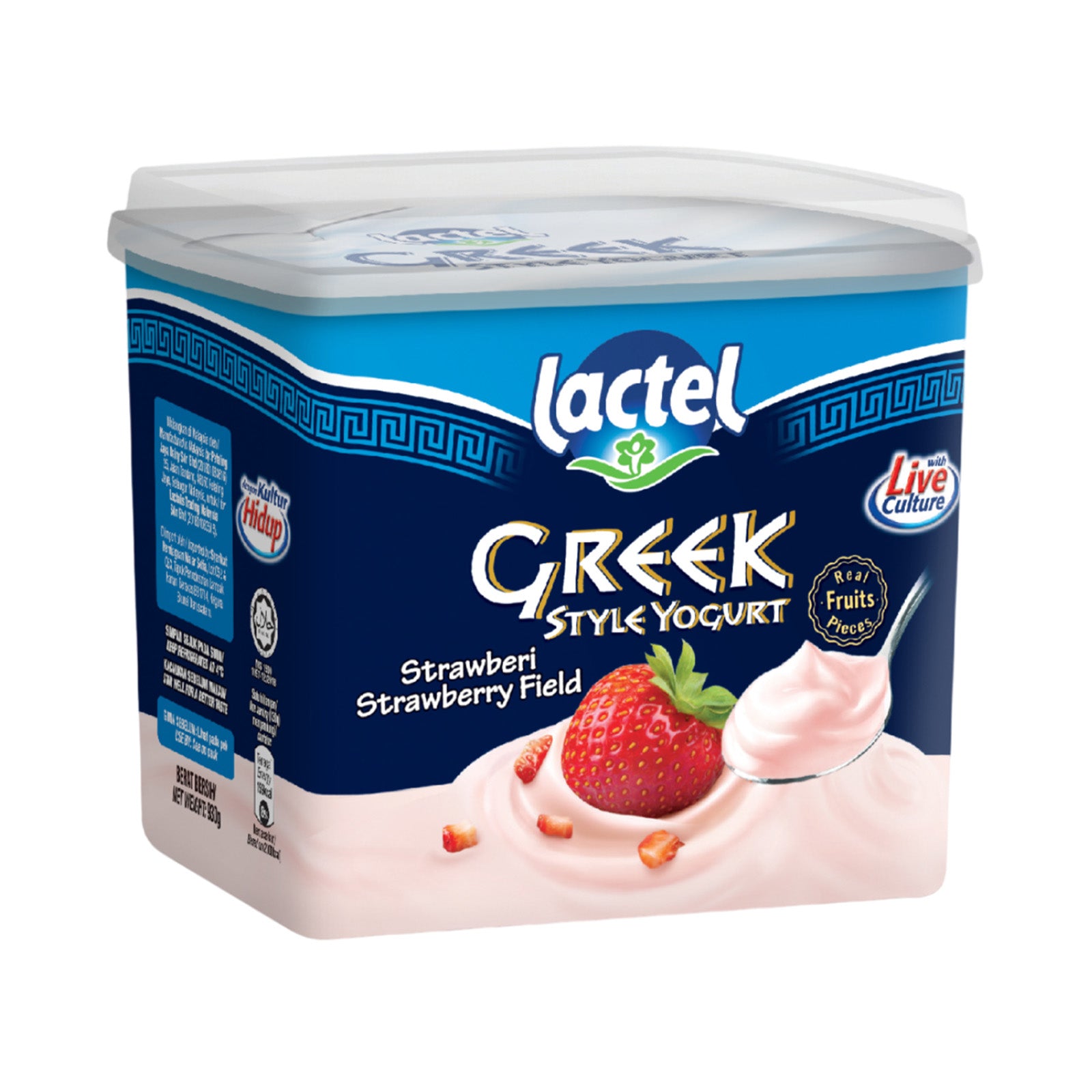 Lactel Greek Style Strawberry Yogurt 930g