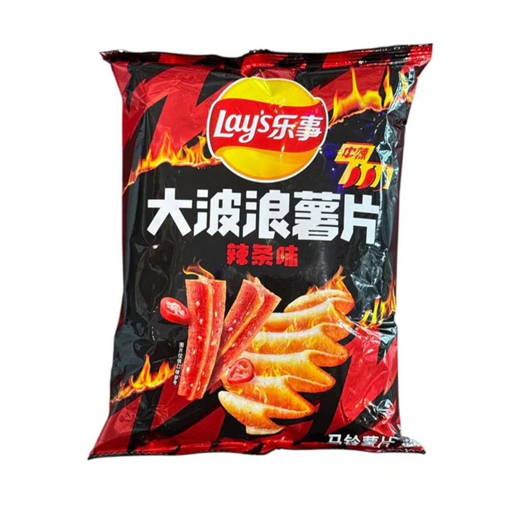 Lays Spicy Strip Potato Chips 70g