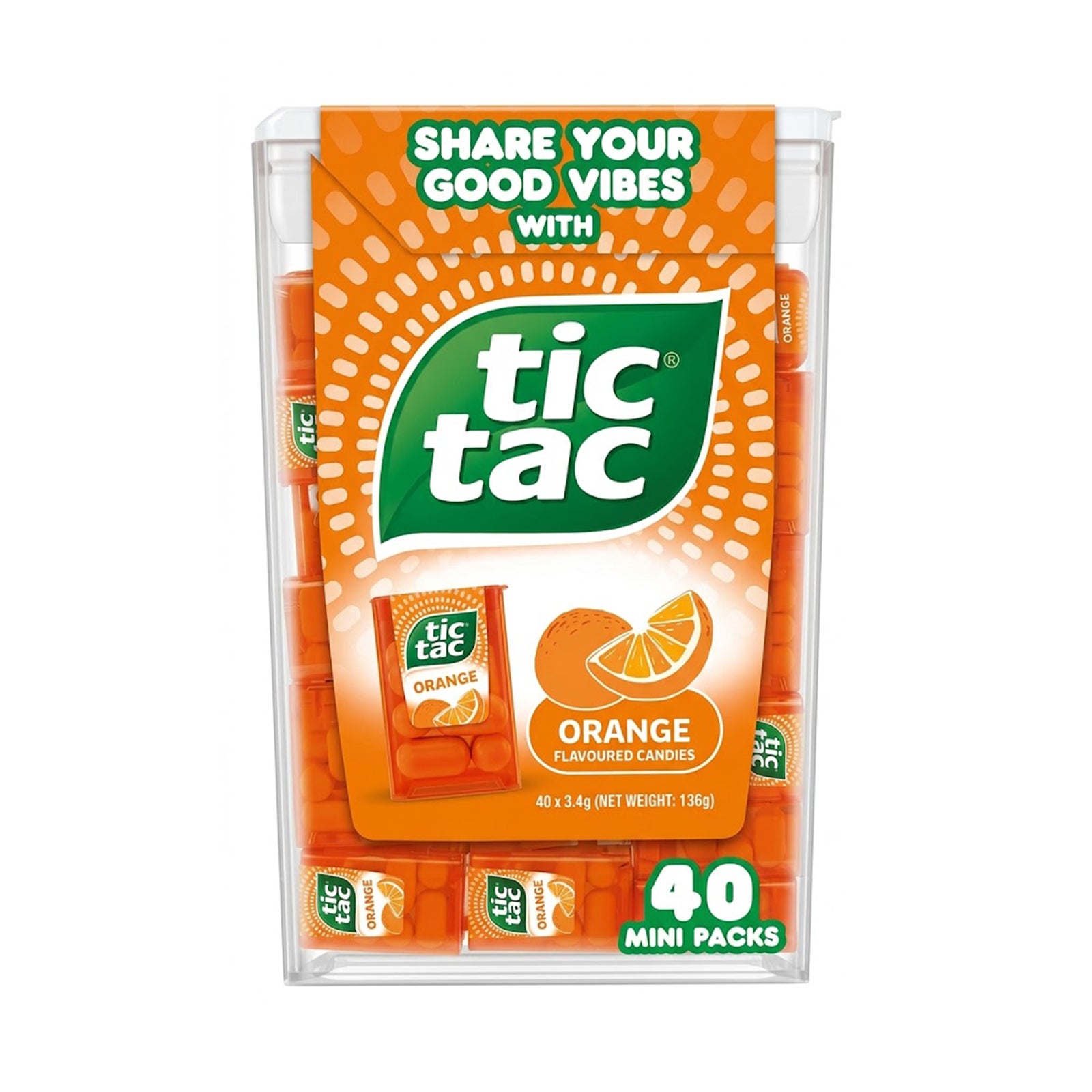 Tic Tac Liliput Box Orange 7pcs/pack x 40g