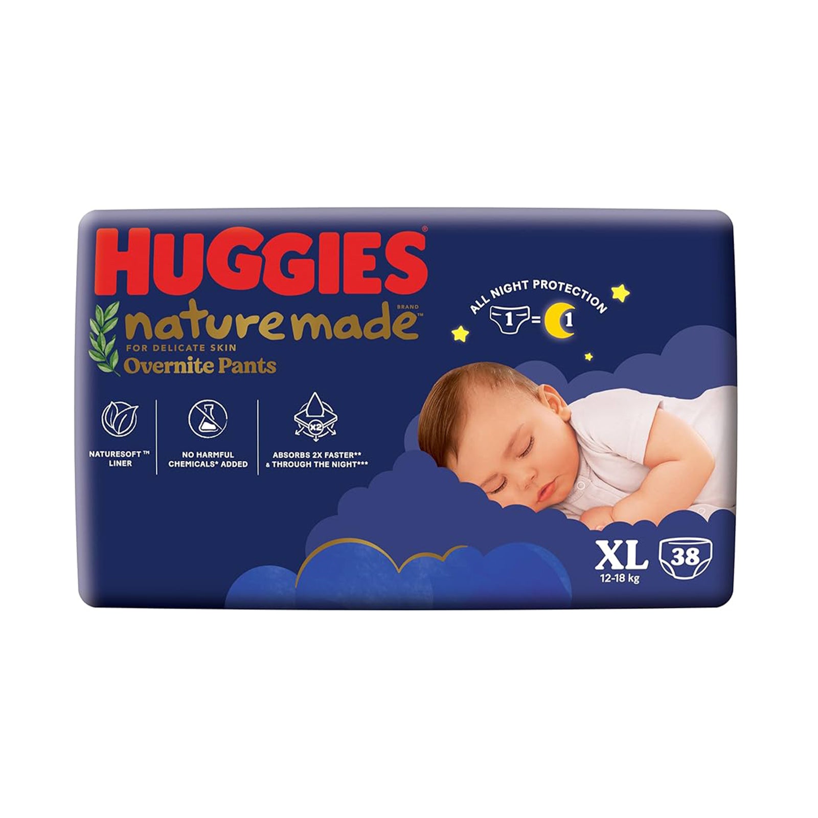 Huggies Naturemade Organic Pants XL 38pcs/pack