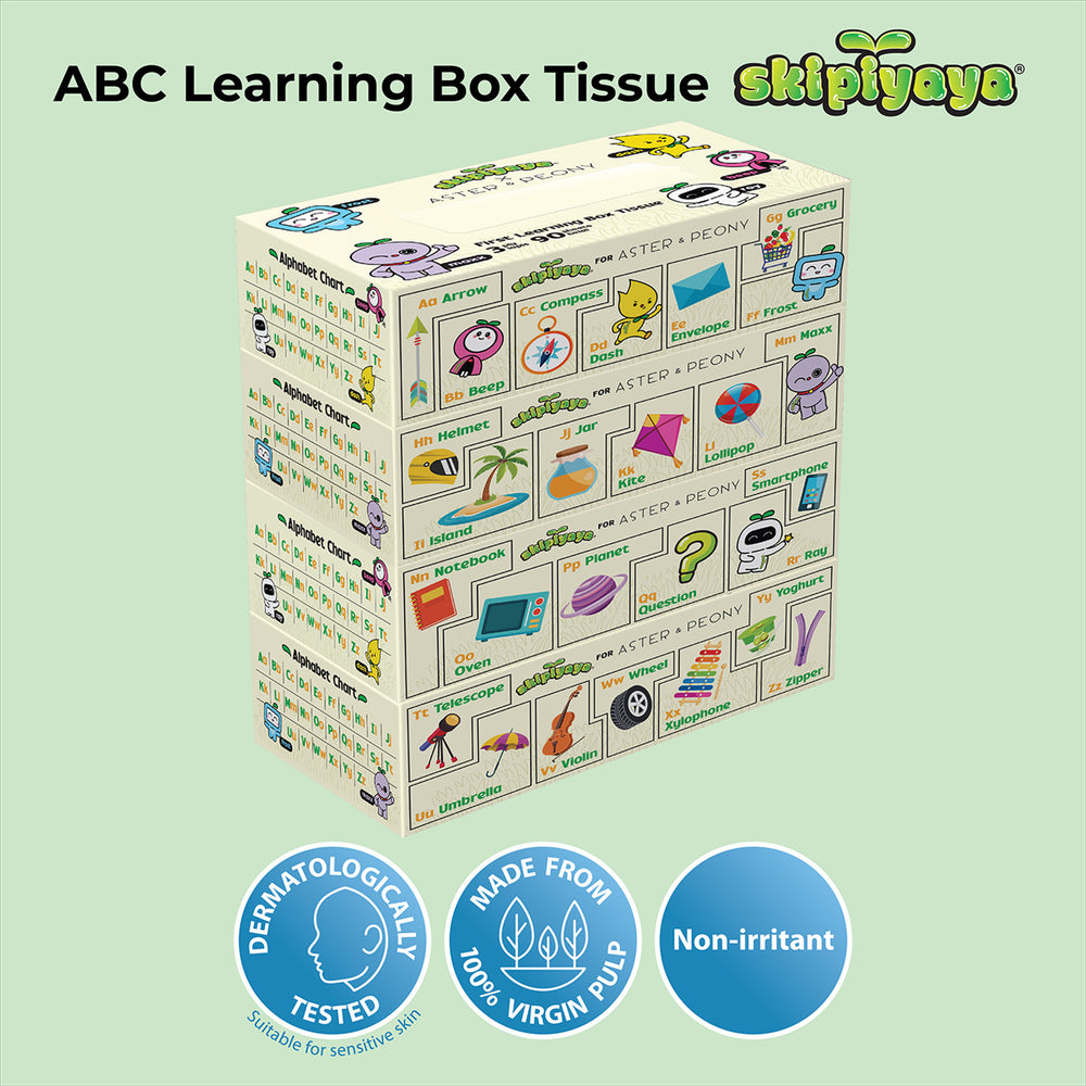 Skipiyaya x Aster & Peony Box Tissue 1pack