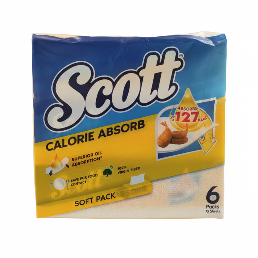Scott Calorie Interfolder Kitchen Towel 75sheets x 6