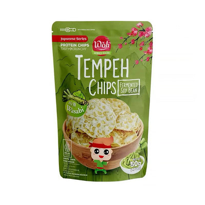 Woh Tempeh Chips Wasabi 100g