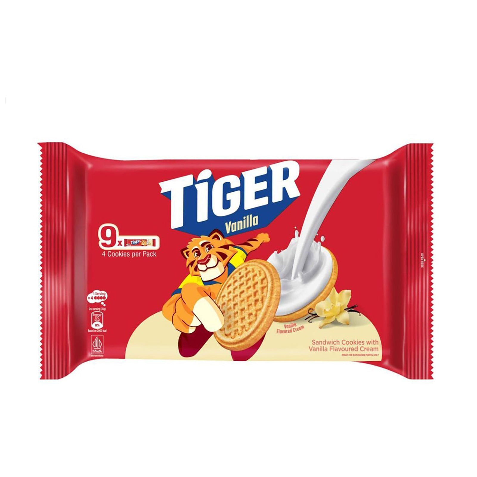 Tiger Golden Sandwich Vanilla 35g x 9