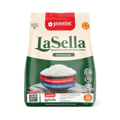 Jasmine Lasella Gold Praboiled Basmathi Rice 2kg