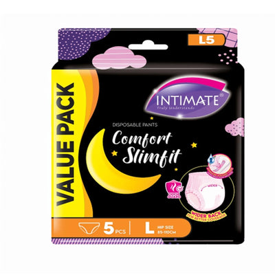 Intimate Comfort Slimfit Pants DF Size L 5pcs/pack