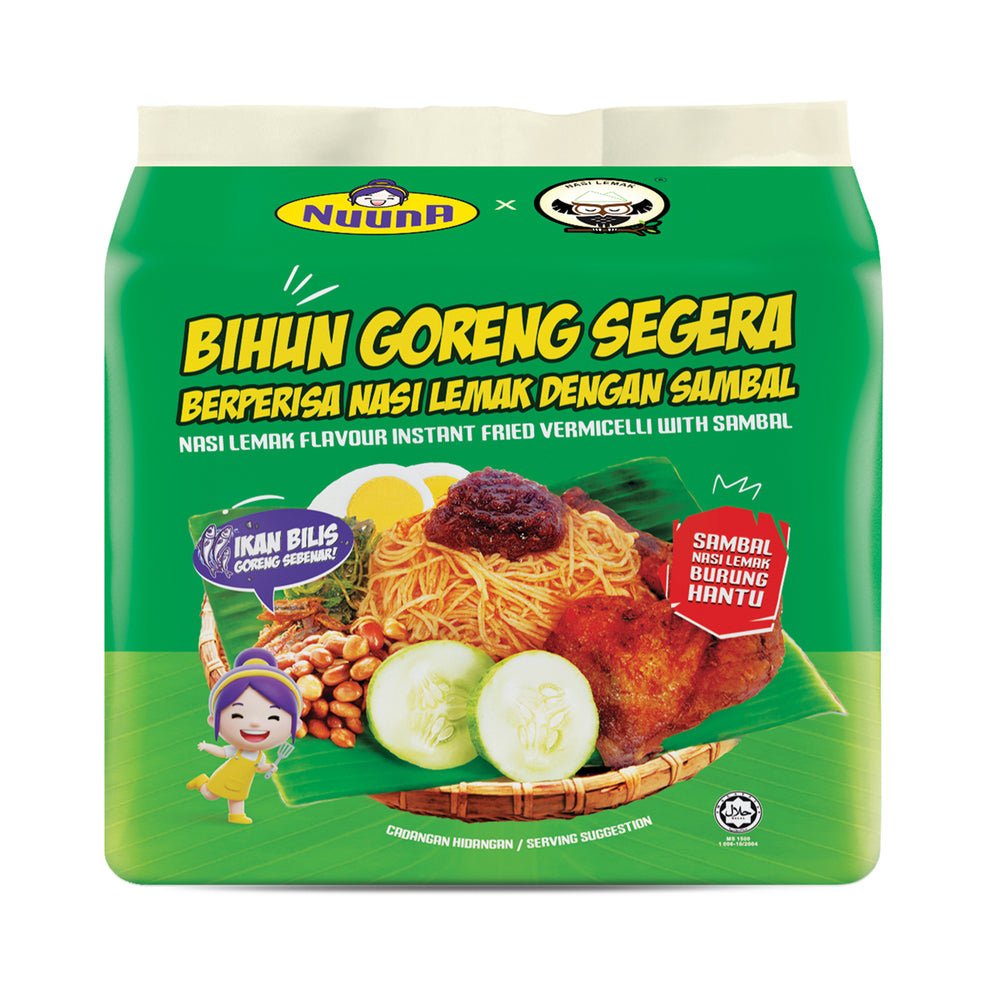 Nuuna Instant Vermicelli Sambal Nasi Lemak Burung Hantu Dry 85g x 4