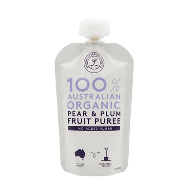 Australian Organic Food Co Pear and Plum Fruit Puree 120g