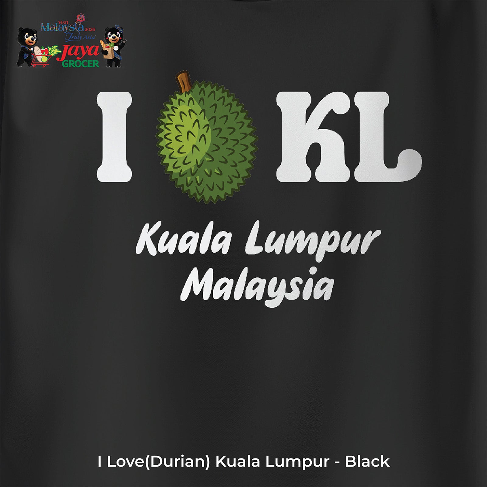 JS Apparel - I Durian KL (Black-L)