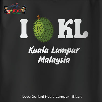 JS Apparel - I Durian KL (Black-XL)