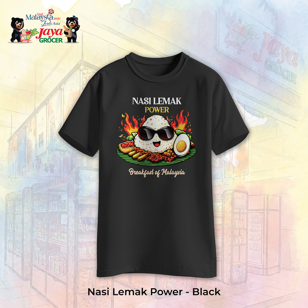 JS Apparel - Nasi Lemak Power (Black-XL)