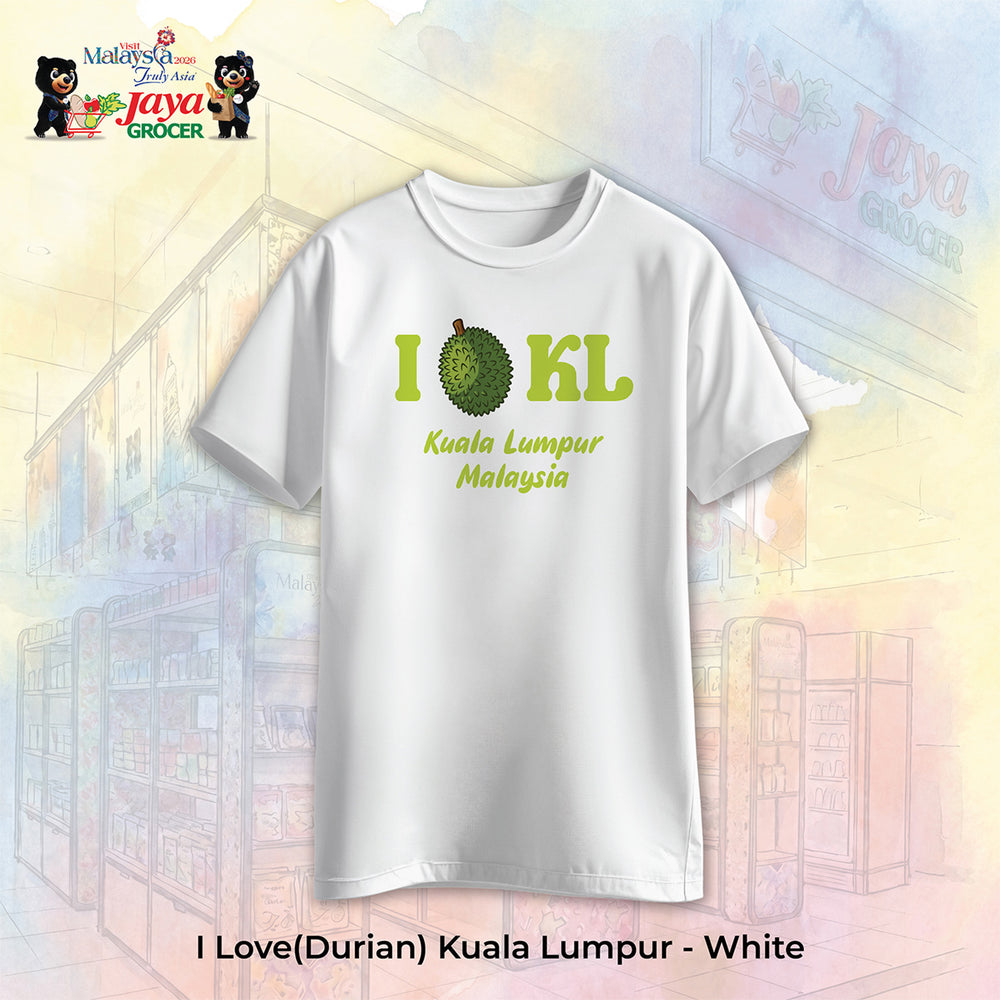 JS Apparel - I Durian KL (White-M)