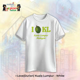 JS Apparel - I Durian KL (White-L)