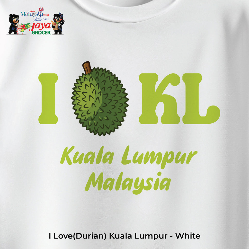 JS Apparel - I Durian KL (White-L)