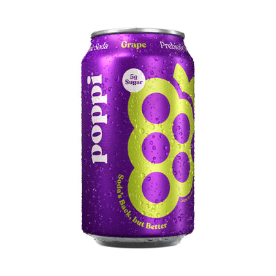 Poppi Grape Prebiotic Soda 355ml