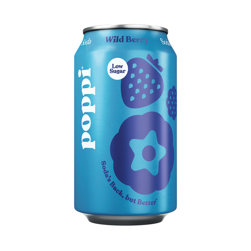Poppi Wild Berry Prebiotic Soda 355ml