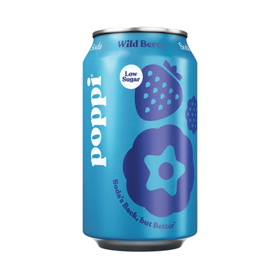 Poppi Wild Berry Prebiotic Soda 355ml