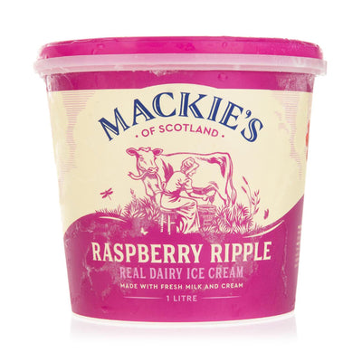 Mackie's Raspberry Ripple Ice Cream Tub 1L