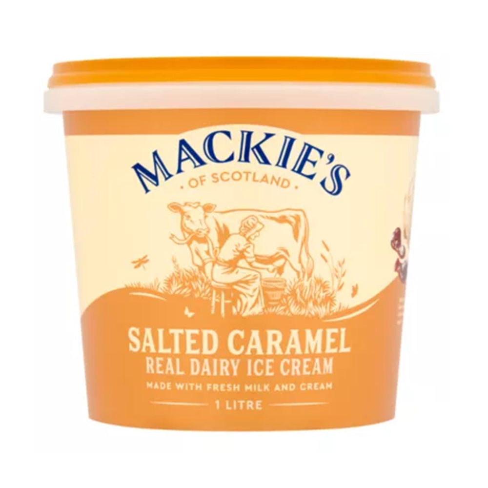 Mackie's Salted Caramel Ice Cream Tub 1L