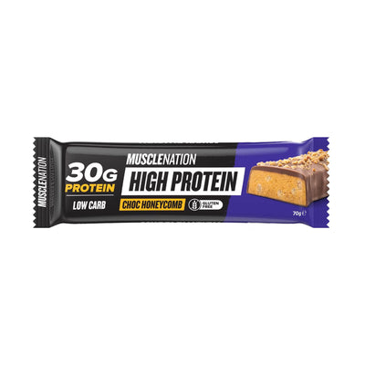 Muscle Nation High Protein Bar in Chocolate Honeycomb 70g