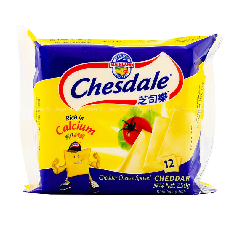 Chesdale Plain Cheese Slice 250g