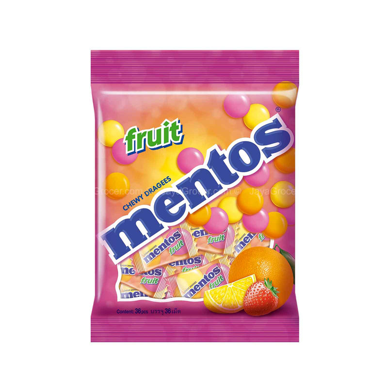 Mentos Fruit Chewy Mints Dragees 97.2g