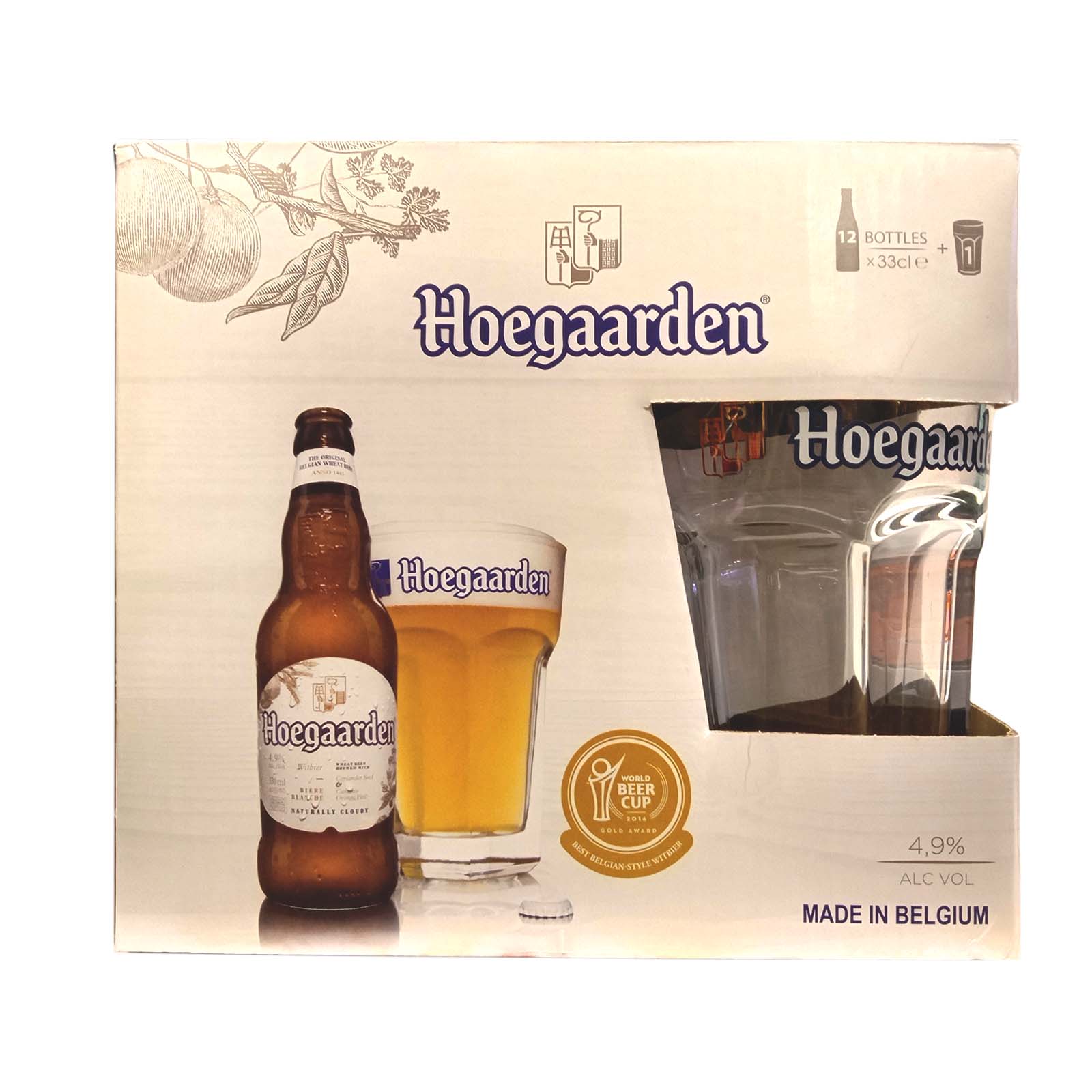 Hoegaarden Blanche Gift Pack 330ml x 12