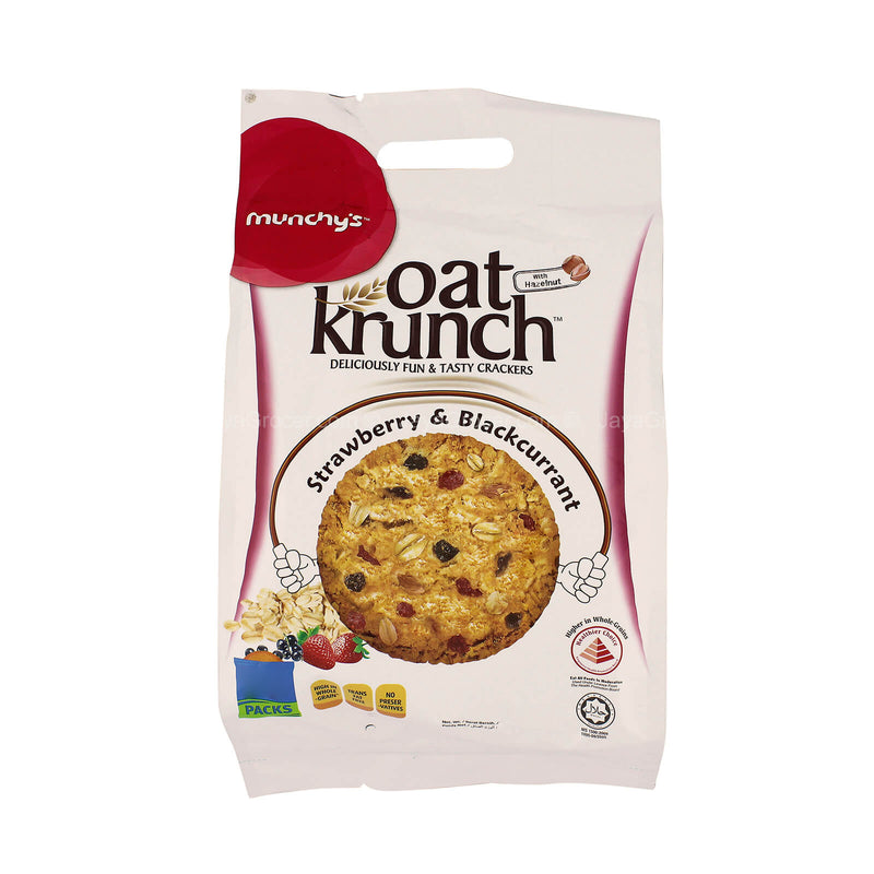 Munchy's Oat Krunch Strawberry and Blackcurrant Biscuit 390g