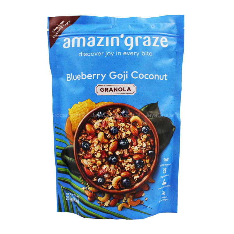Amazinâ€™ Graze Blueberry Goji Coconut Granola 250g