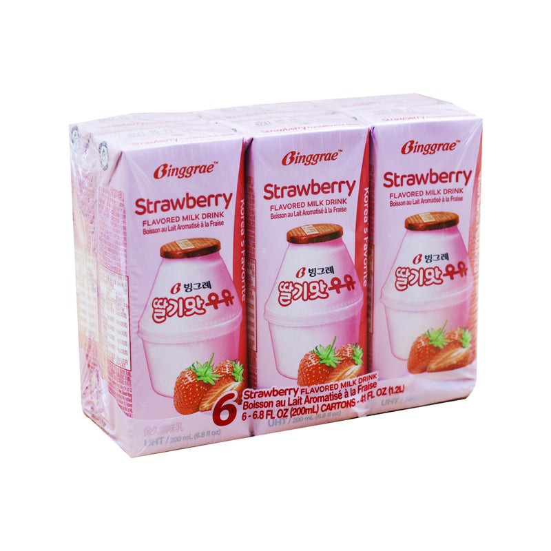 Binggrae Strawberry Flavoured Milk 200ml